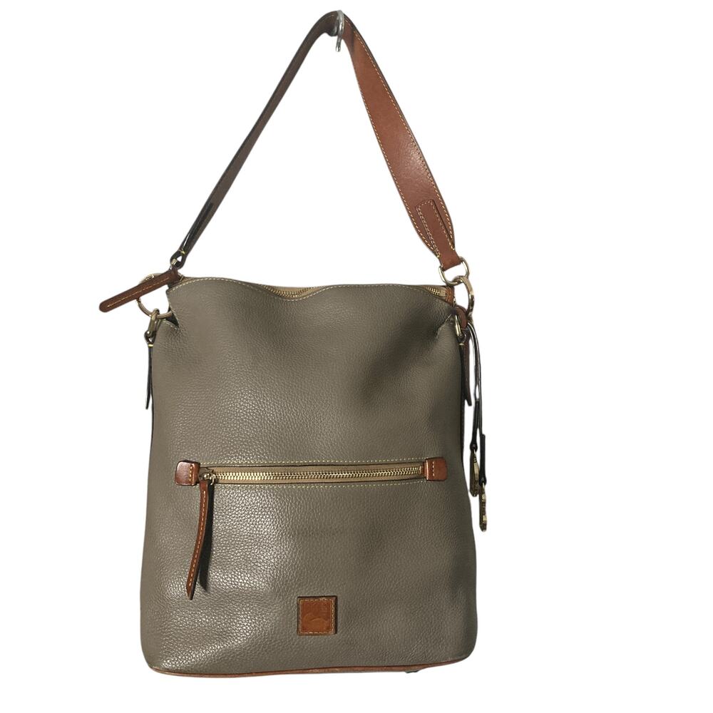 Dooney & Bourke Pebble Grain Large Sac Taupe 12x10x9